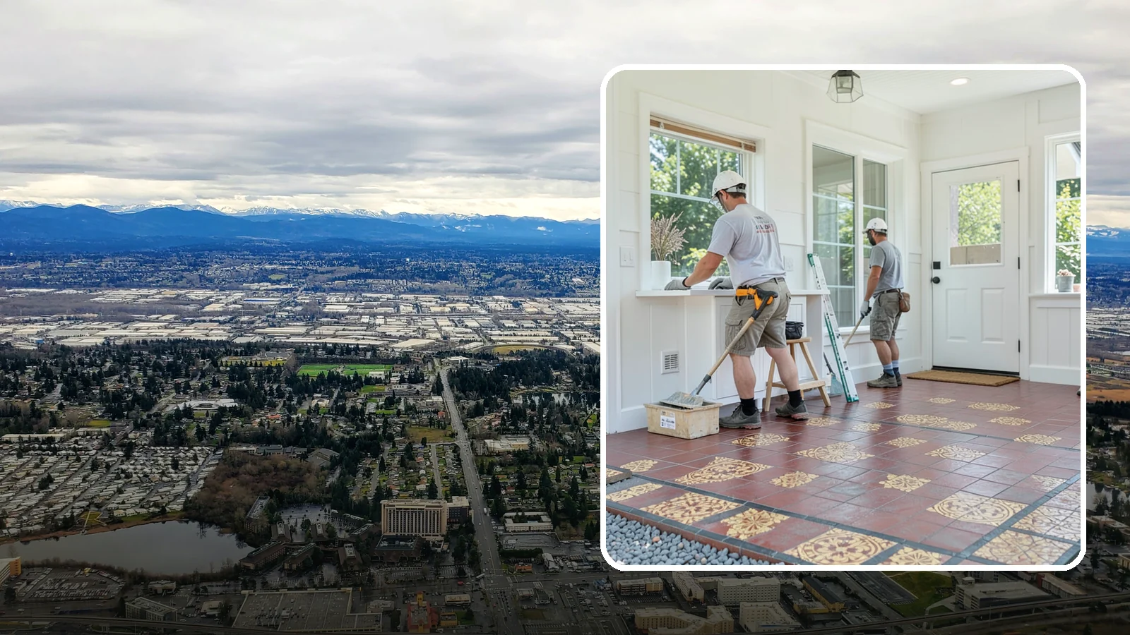 Ceramic Tile Flooring in SeaTac, King County, WA - Classic ceramic tile flooring that brings affordable, easy-care style to kitchens, baths, and entryways.