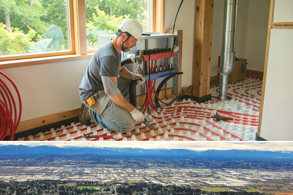 Ceramic Tile Flooring in SeaTac, King County, WA - Ceramic tile can go in during any part of the year, with cooler months only extending mortar and grout curing slightly.