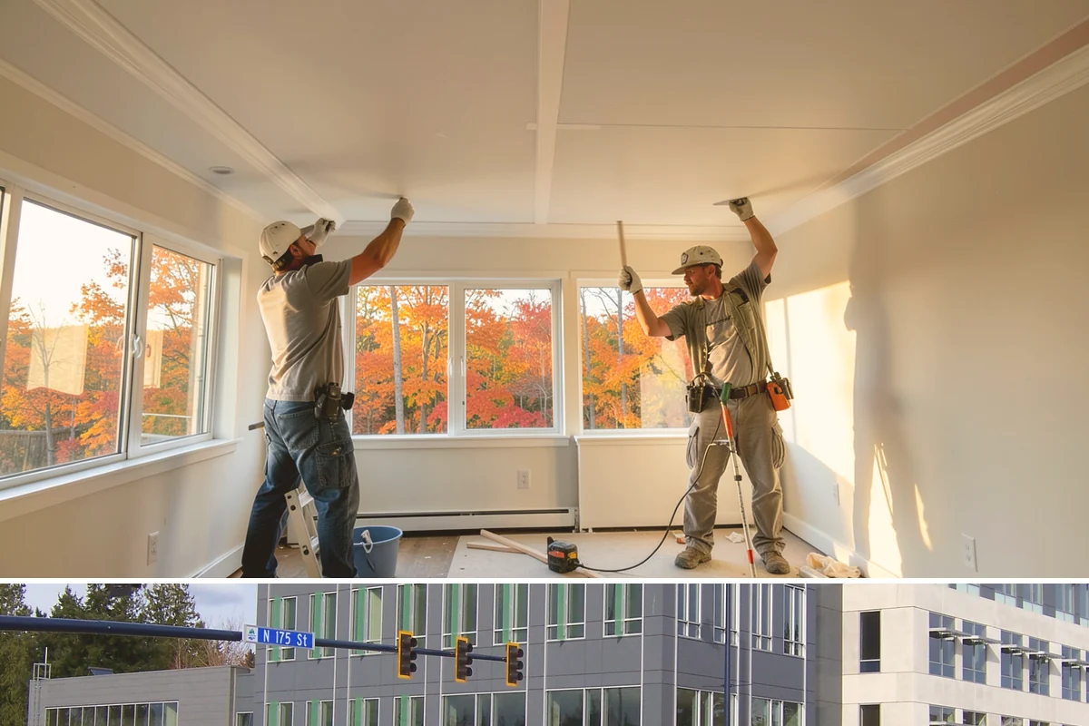 Ceramic Tile Flooring in Shoreline, King County, WA - Ceramic tile can go in during any part of the year, with cooler months only extending mortar and grout curing slightly.