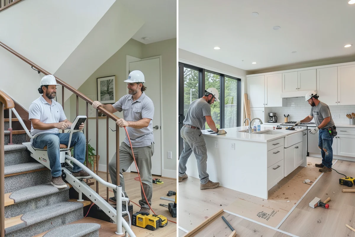 Ceramic Tile Flooring in South Prairie, Pierce County, WA - Level and prime the substrate
