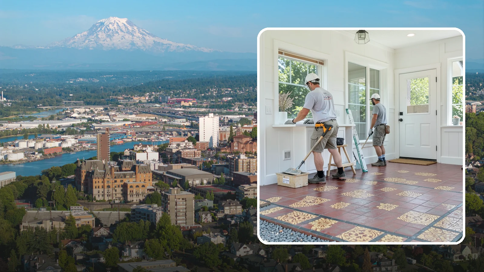 Ceramic Tile Flooring in Tacoma, Pierce County, WA - Classic ceramic tile flooring that brings affordable, easy-care style to kitchens, baths, and entryways.