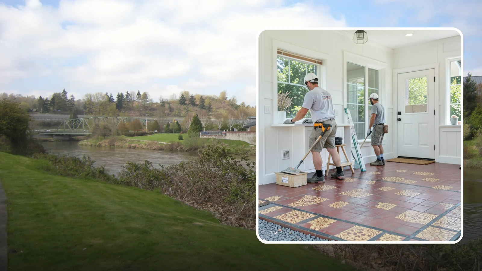 Ceramic Tile Flooring in Tukwila, King County, WA - Classic ceramic tile flooring that brings affordable, easy-care style to kitchens, baths, and entryways.