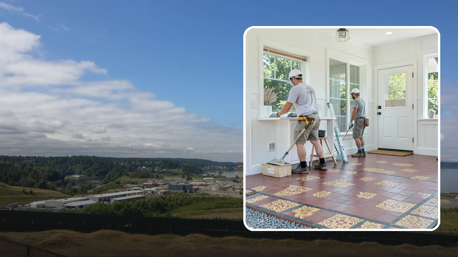 Ceramic Tile Flooring in University Place, Pierce County, WA - Classic ceramic tile flooring that brings affordable, easy-care style to kitchens, baths, and entryways.