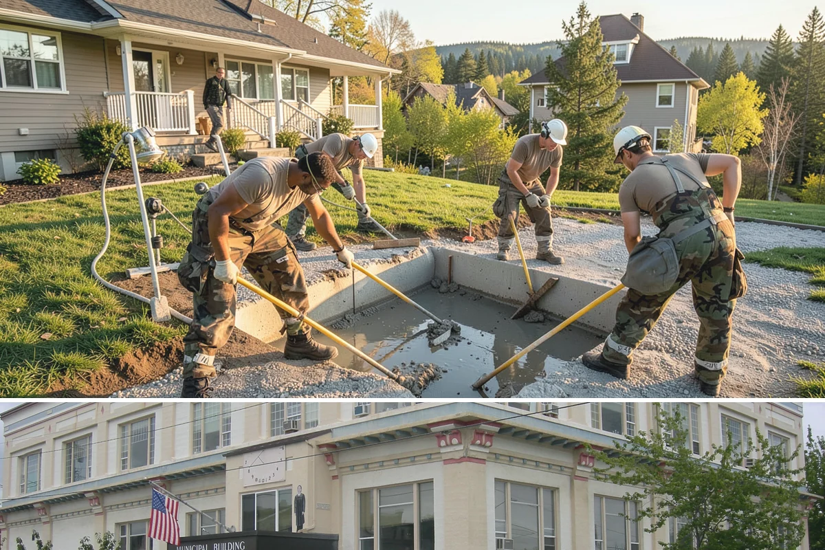 Chain Link Fence Installation in Anacortes, Skagit County, WA - Installing in drier months lets post footings cure before saturated ground shifts.