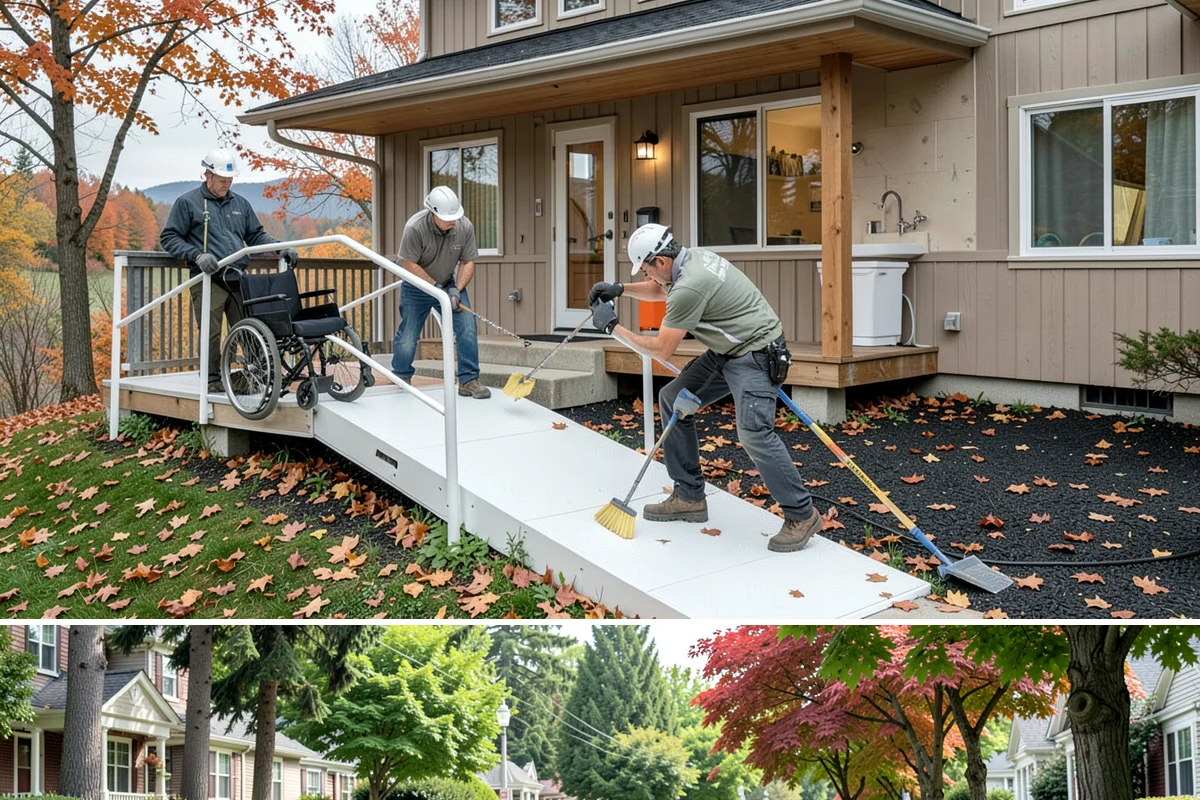 Chain Link Fence Installation in Beaux Arts Village, King County, WA - Installing in drier months lets post footings cure before saturated ground shifts.