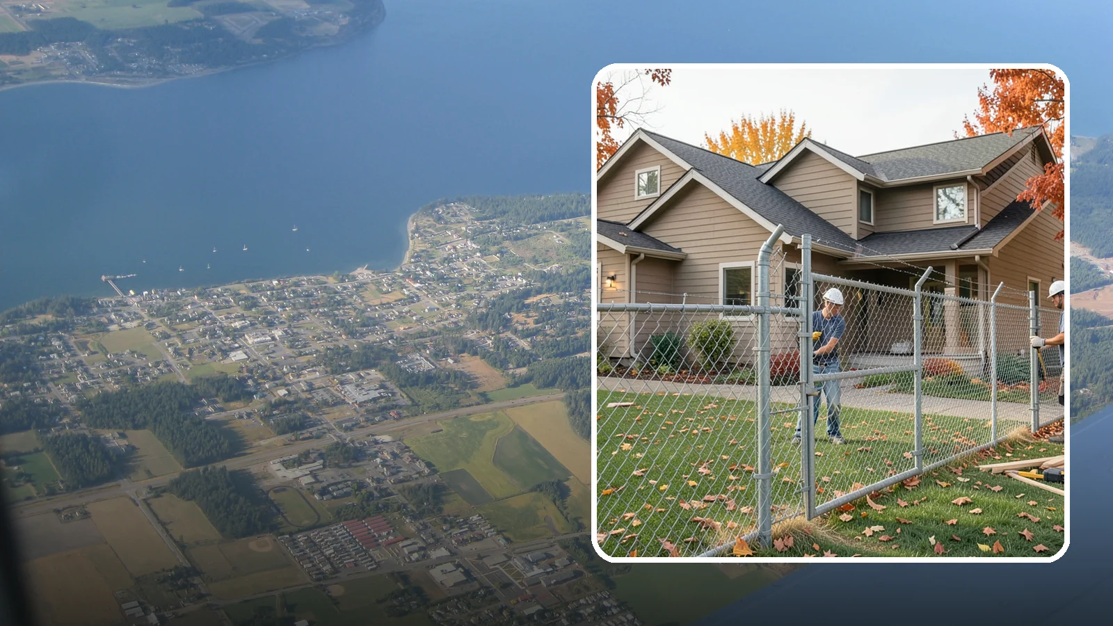 Chain Link Fence Installation in Coupeville, Island County, WA - A durable, cost-effective chain link fence that secures yards, pets, and property with minimal upkeep.