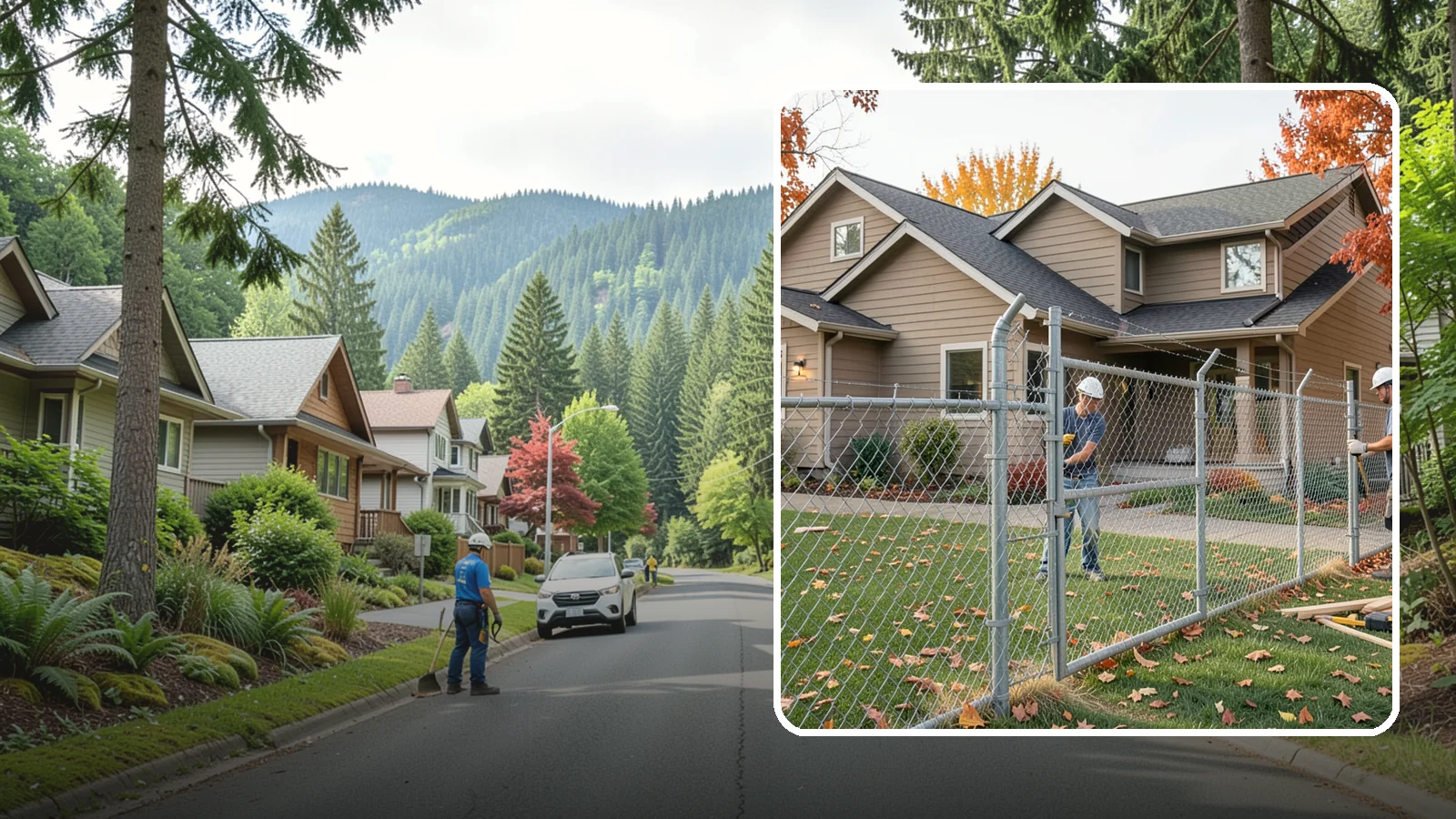 Chain Link Fence Installation in Darrington, Snohomish County, WA - A durable, cost-effective chain link fence that secures yards, pets, and property with minimal upkeep.