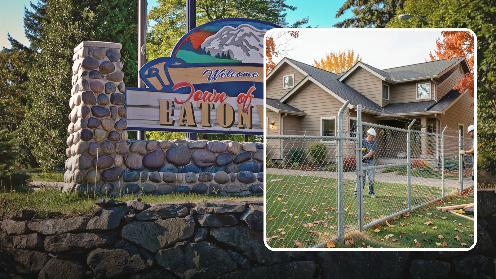 Chain Link Fence Installation in Eatonville, Pierce County, WA - A durable, cost-effective chain link fence that secures yards, pets, and property with minimal upkeep.