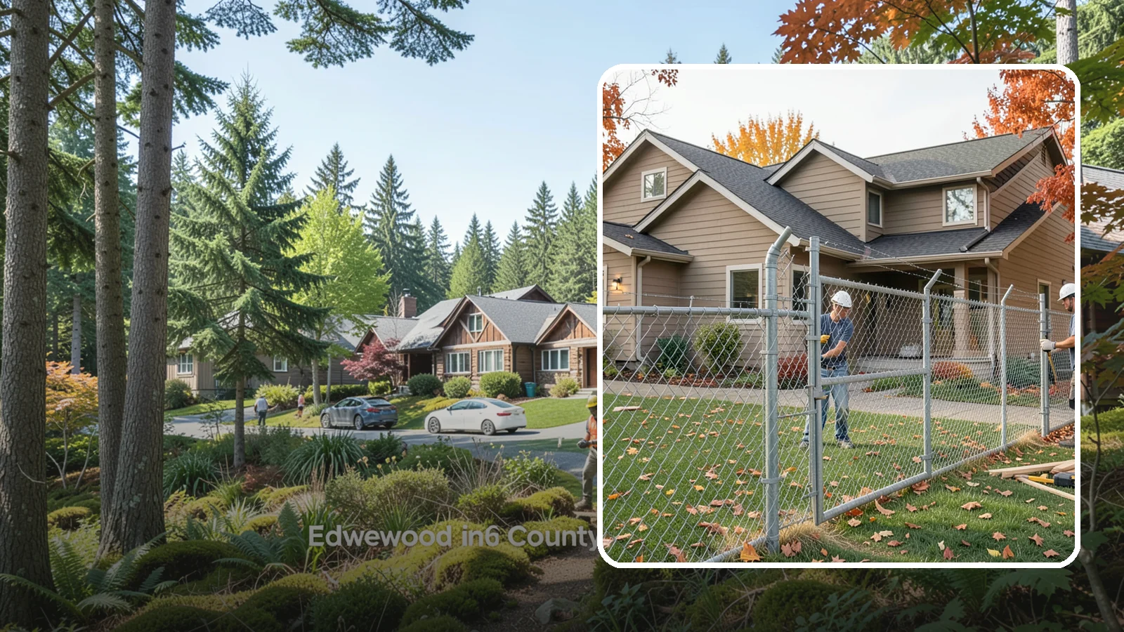 Chain Link Fence Installation in Edgewood, Pierce County, WA - A durable, cost-effective chain link fence that secures yards, pets, and property with minimal upkeep.
