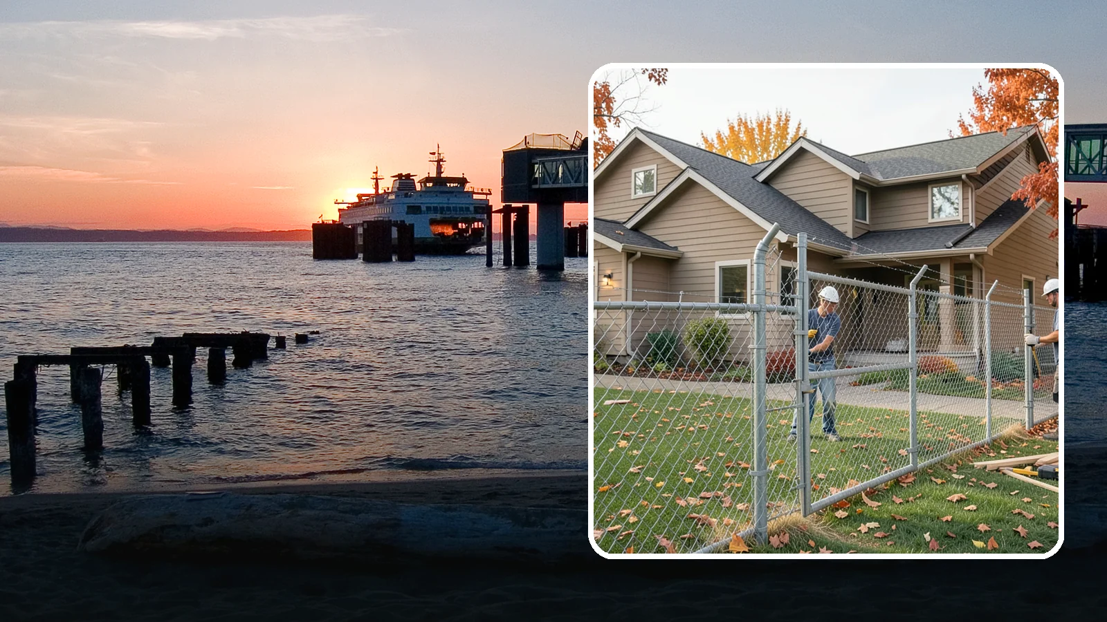 Chain Link Fence Installation in Edmonds, Snohomish County, WA - A durable, cost-effective chain link fence that secures yards, pets, and property with minimal upkeep.
