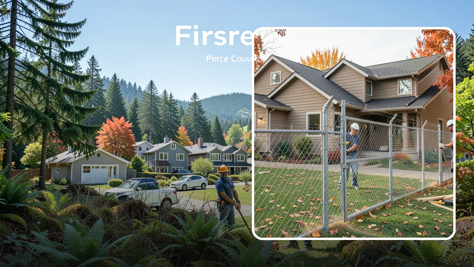 Chain Link Fence Installation in Fircrest, Pierce County, WA - A durable, cost-effective chain link fence that secures yards, pets, and property with minimal upkeep.