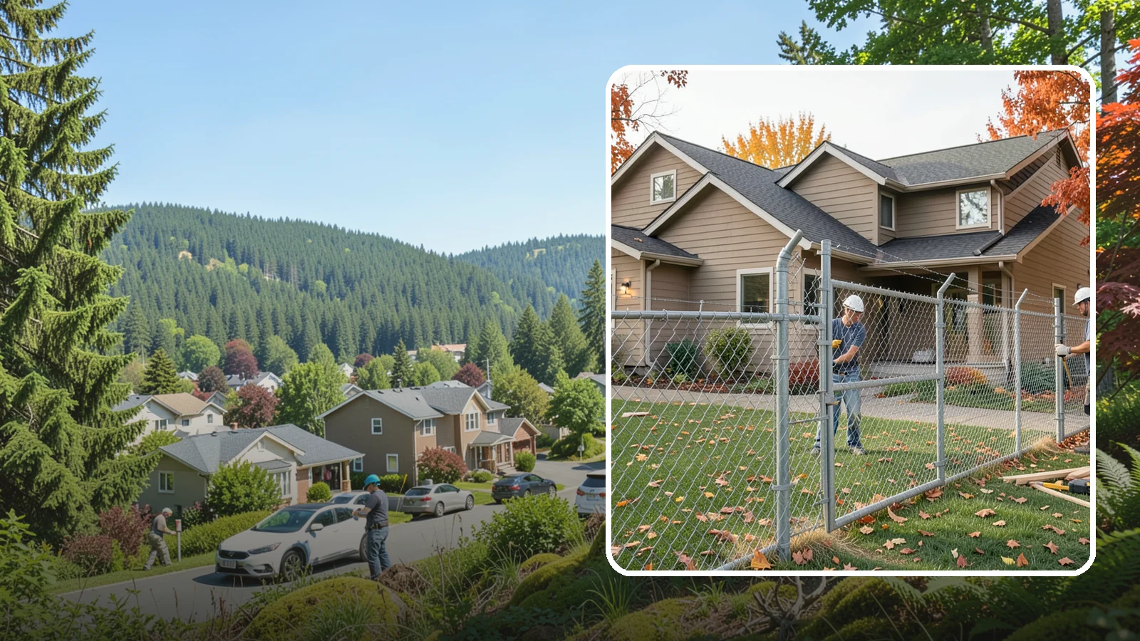 Chain Link Fence Installation in Index, Snohomish County, WA - A durable, cost-effective chain link fence that secures yards, pets, and property with minimal upkeep.