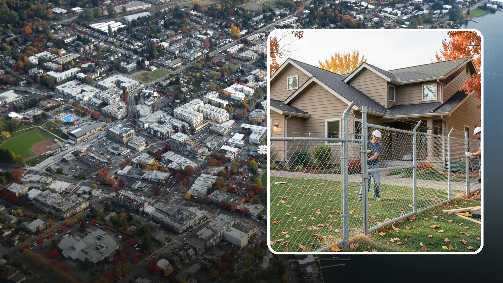 Chain Link Fence Installation in Kirkland, King County, WA - A durable, cost-effective chain link fence that secures yards, pets, and property with minimal upkeep.
