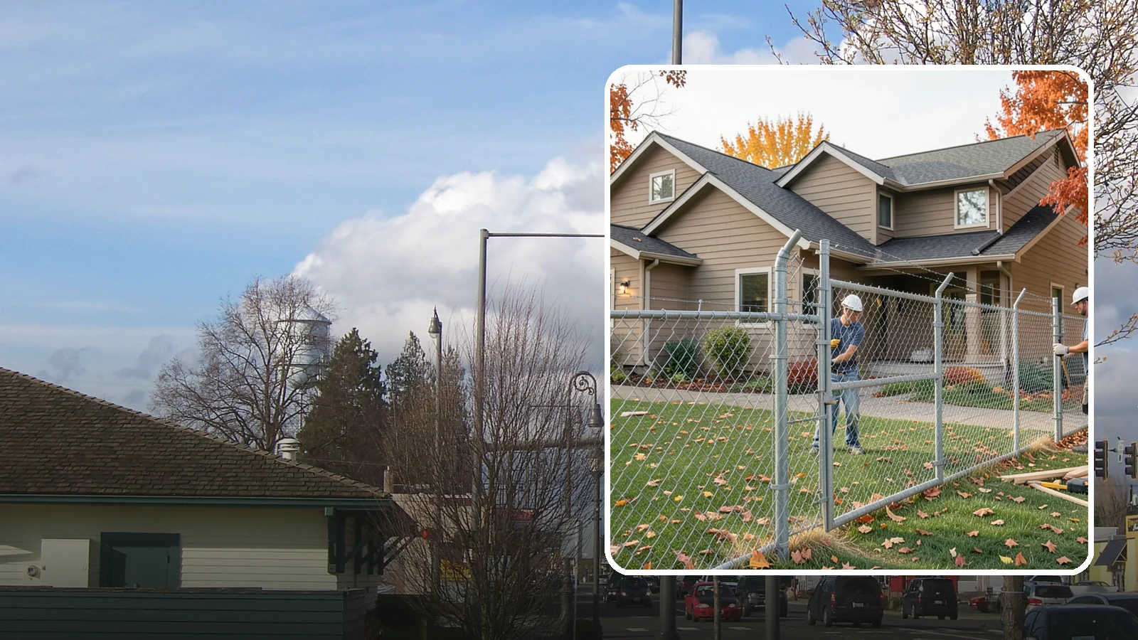 Chain Link Fence Installation in Marysville, Snohomish County, WA - A durable, cost-effective chain link fence that secures yards, pets, and property with minimal upkeep.