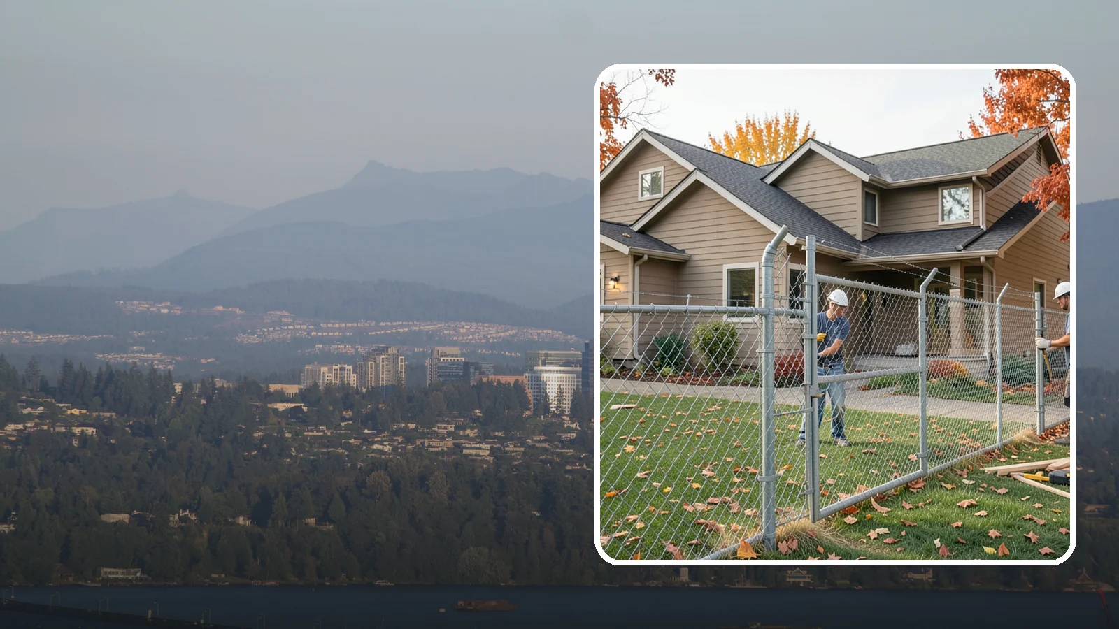 Chain Link Fence Installation in Medina, King County, WA - A durable, cost-effective chain link fence that secures yards, pets, and property with minimal upkeep.