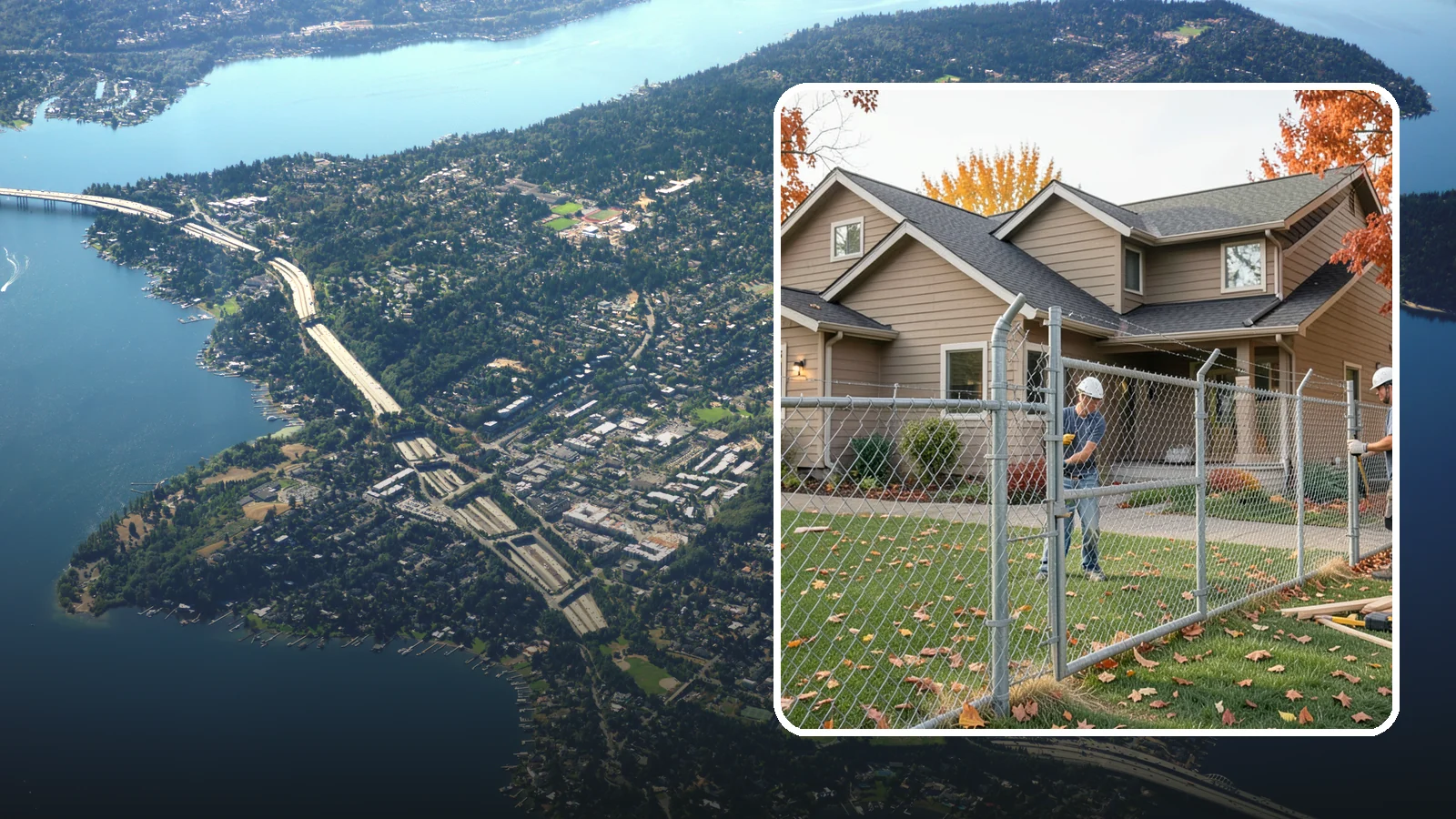 Chain Link Fence Installation in Mercer Island, King County, WA - A durable, cost-effective chain link fence that secures yards, pets, and property with minimal upkeep.