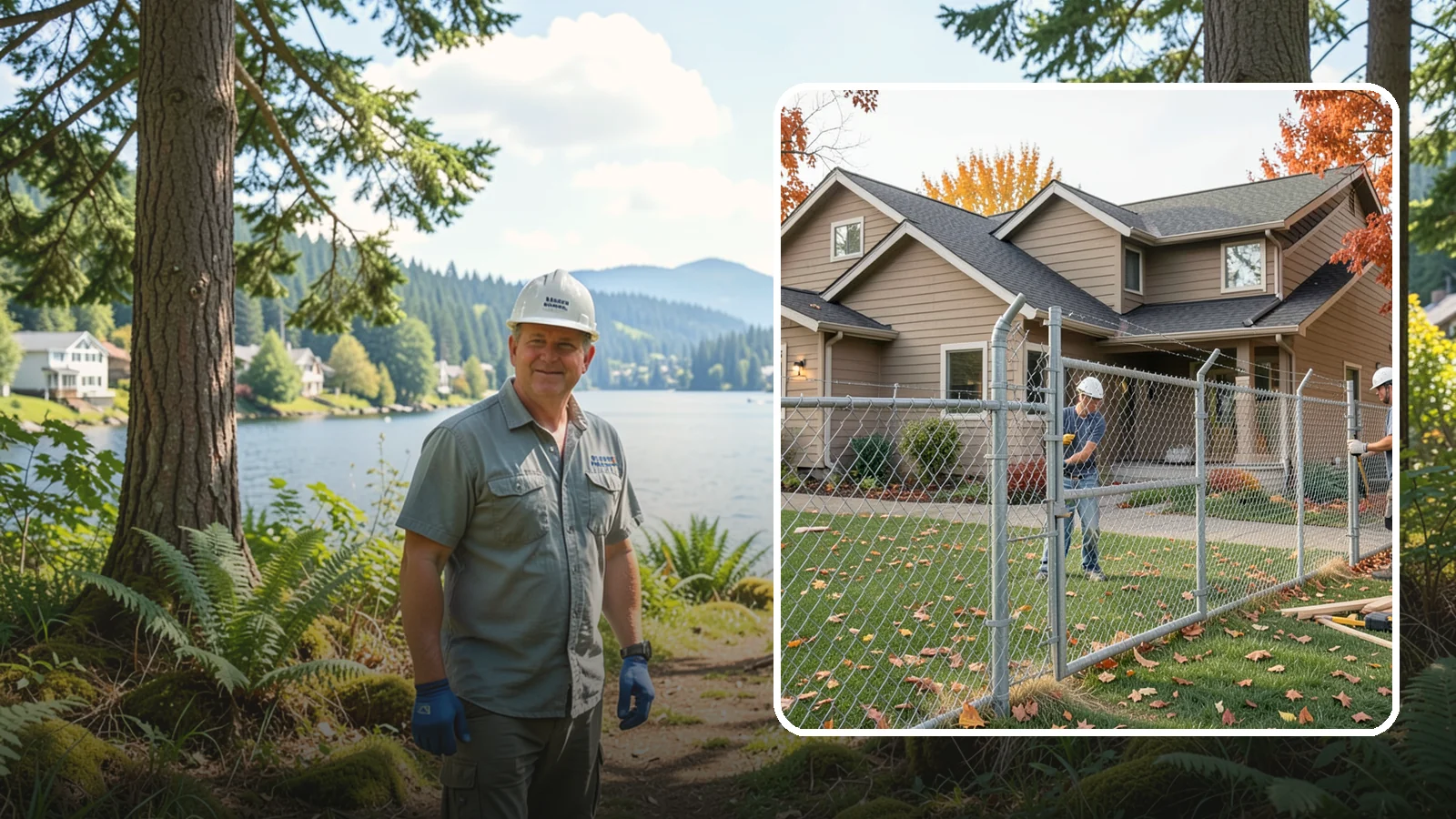 Chain Link Fence Installation in Milton, King County, WA - A durable, cost-effective chain link fence that secures yards, pets, and property with minimal upkeep.