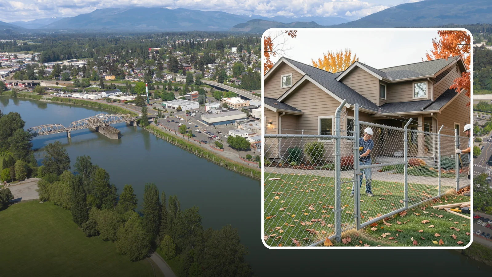 Chain Link Fence Installation in Mount Vernon, Skagit County, WA - A durable, cost-effective chain link fence that secures yards, pets, and property with minimal upkeep.