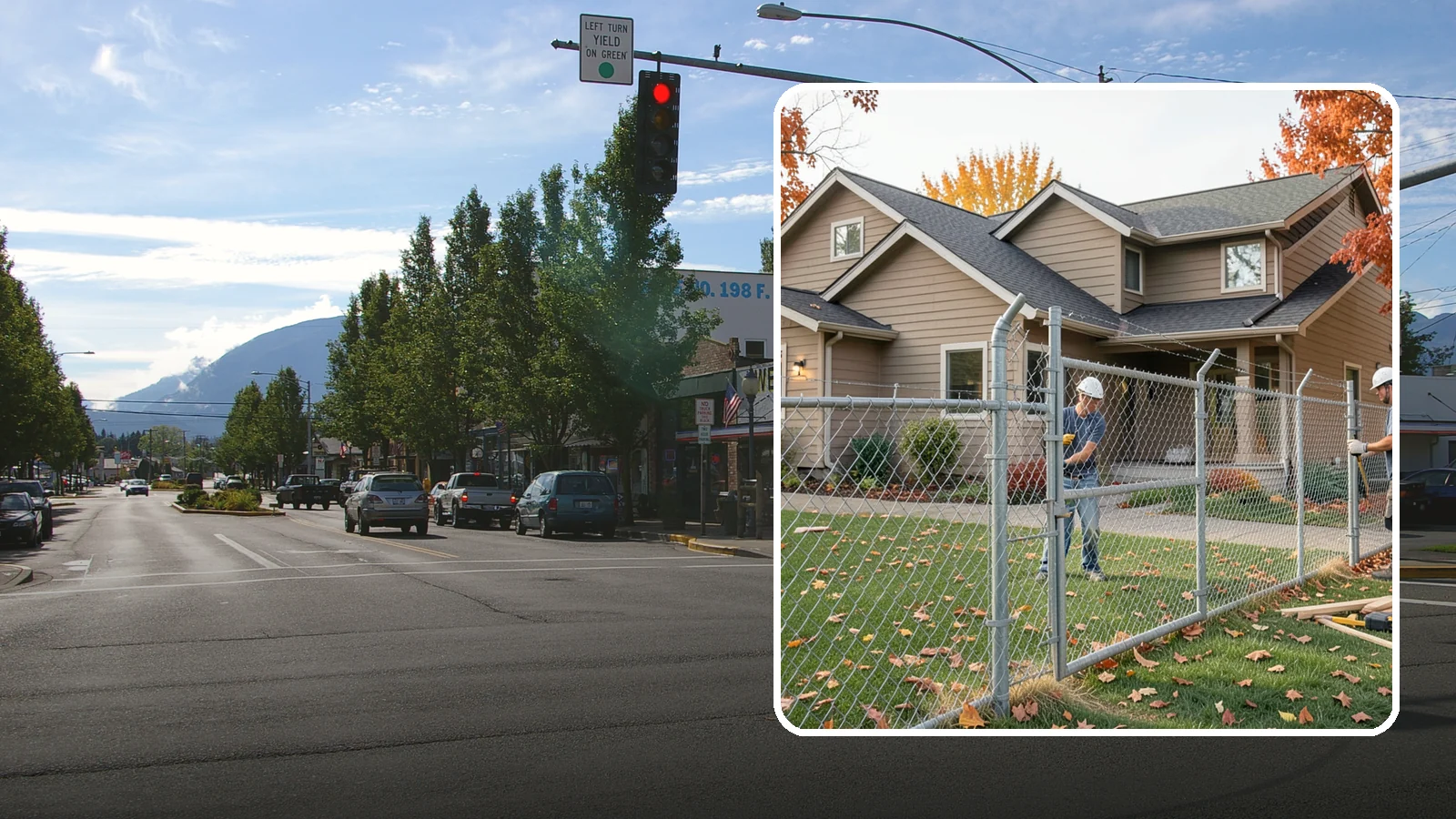 Chain Link Fence Installation in North Bend, King County, WA - A durable, cost-effective chain link fence that secures yards, pets, and property with minimal upkeep.