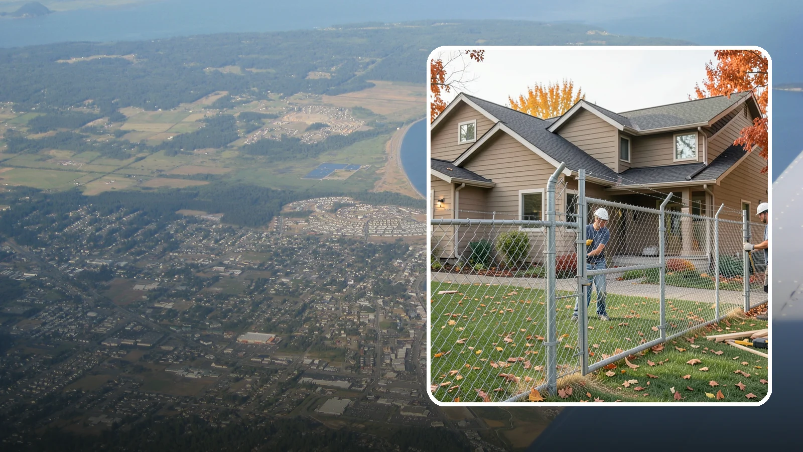 Chain Link Fence Installation in Oak Harbor, Island County, WA - A durable, cost-effective chain link fence that secures yards, pets, and property with minimal upkeep.
