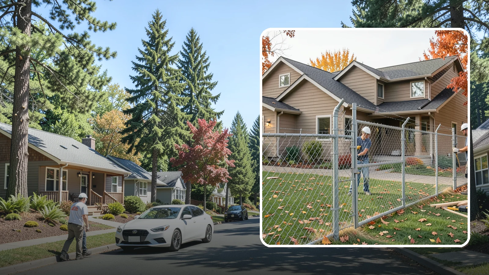 Chain Link Fence Installation in Orting, Pierce County, WA - A durable, cost-effective chain link fence that secures yards, pets, and property with minimal upkeep.