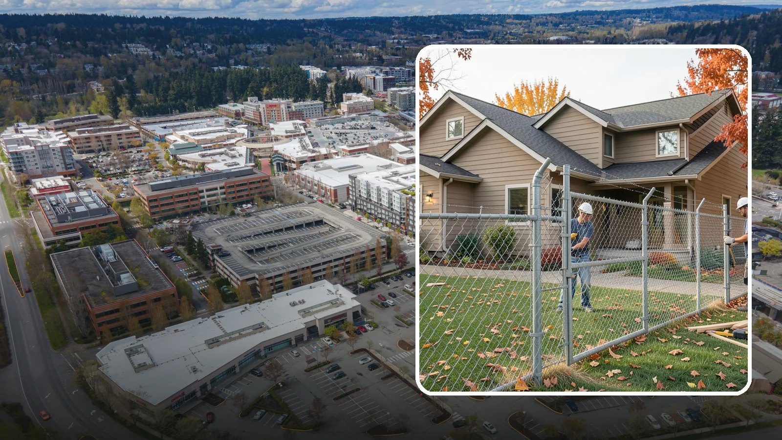 Chain Link Fence Installation in Redmond, King County, WA - A durable, cost-effective chain link fence that secures yards, pets, and property with minimal upkeep.