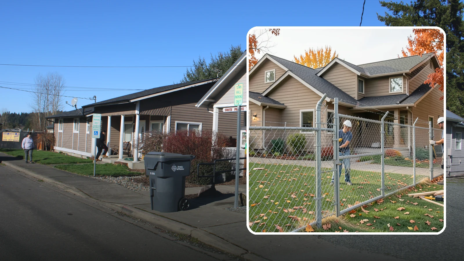 Chain Link Fence Installation in South Prairie, Pierce County, WA - A durable, cost-effective chain link fence that secures yards, pets, and property with minimal upkeep.