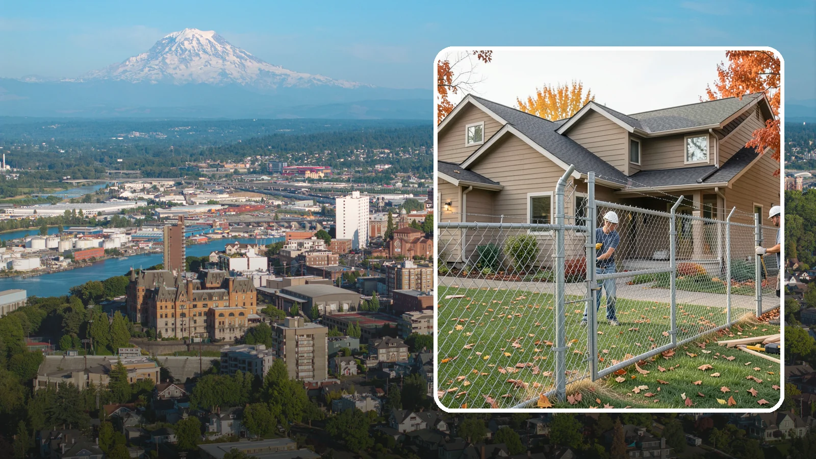 Chain Link Fence Installation in Tacoma, Pierce County, WA - A durable, cost-effective chain link fence that secures yards, pets, and property with minimal upkeep.