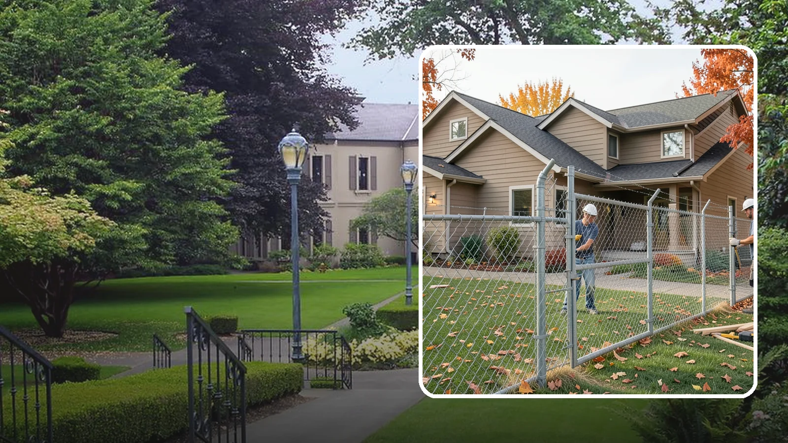 Chain Link Fence Installation in Woodinville, King County, WA - A durable, cost-effective chain link fence that secures yards, pets, and property with minimal upkeep.