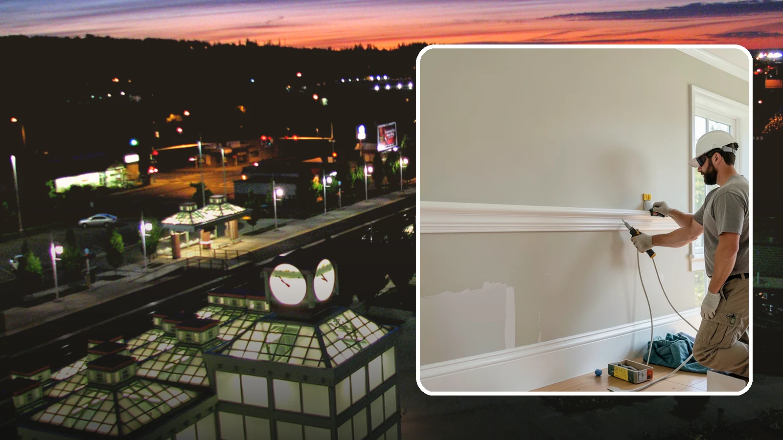 Chair Rail Installation in Auburn, King County, WA - Classic chair rail installation that adds a refined horizontal accent and protects walls at chair height.