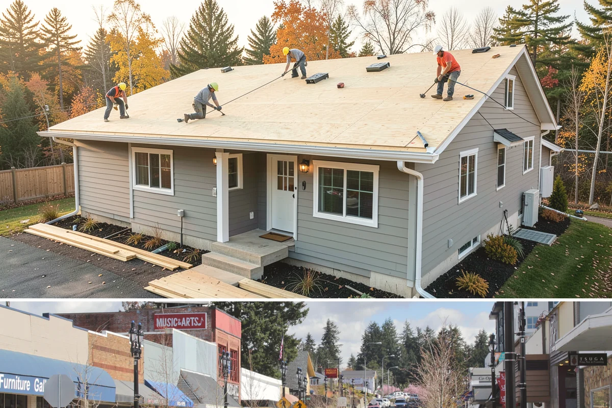 Chair Rail Installation in Bothell, King County, WA - Chair rail is an indoor accent that installs comfortably in any weather, ideal for brightening rooms during the gray PNW winter.