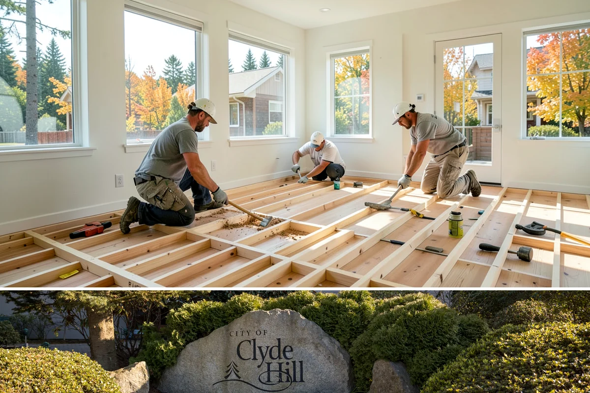 Chair Rail Installation in Clyde Hill, King County, WA - Chair rail is an indoor accent that installs comfortably in any weather, ideal for brightening rooms during the gray PNW winter.