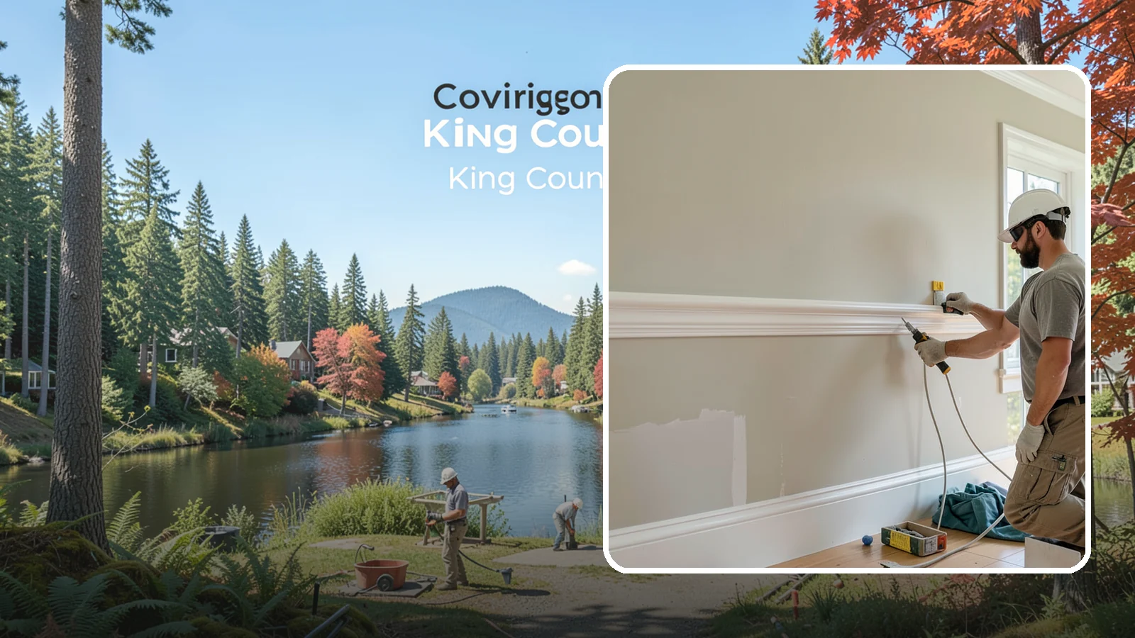 Chair Rail Installation in Covington, King County, WA - Classic chair rail installation that adds a refined horizontal accent and protects walls at chair height.