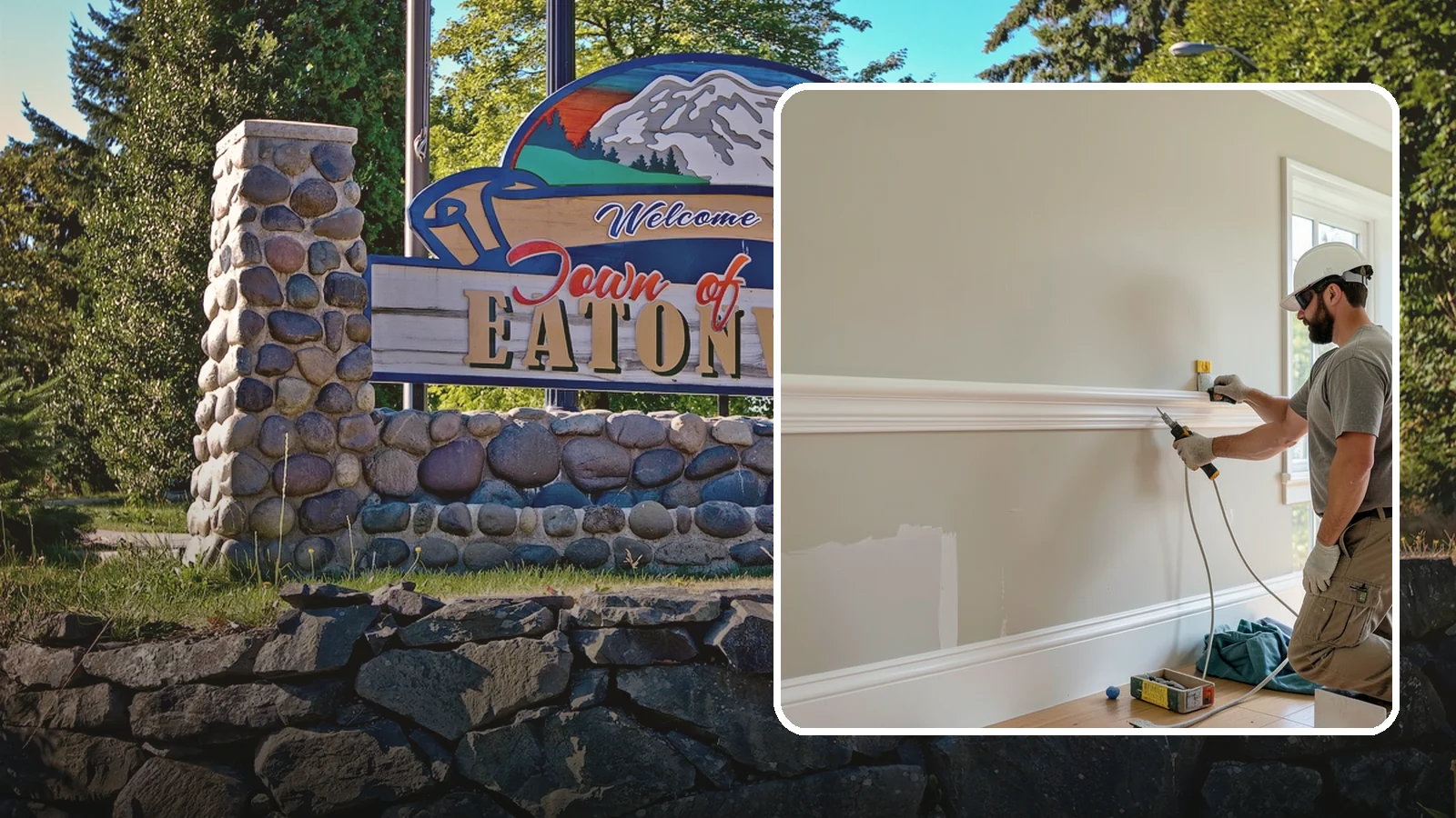 Chair Rail Installation in Eatonville, Pierce County, WA - Classic chair rail installation that adds a refined horizontal accent and protects walls at chair height.