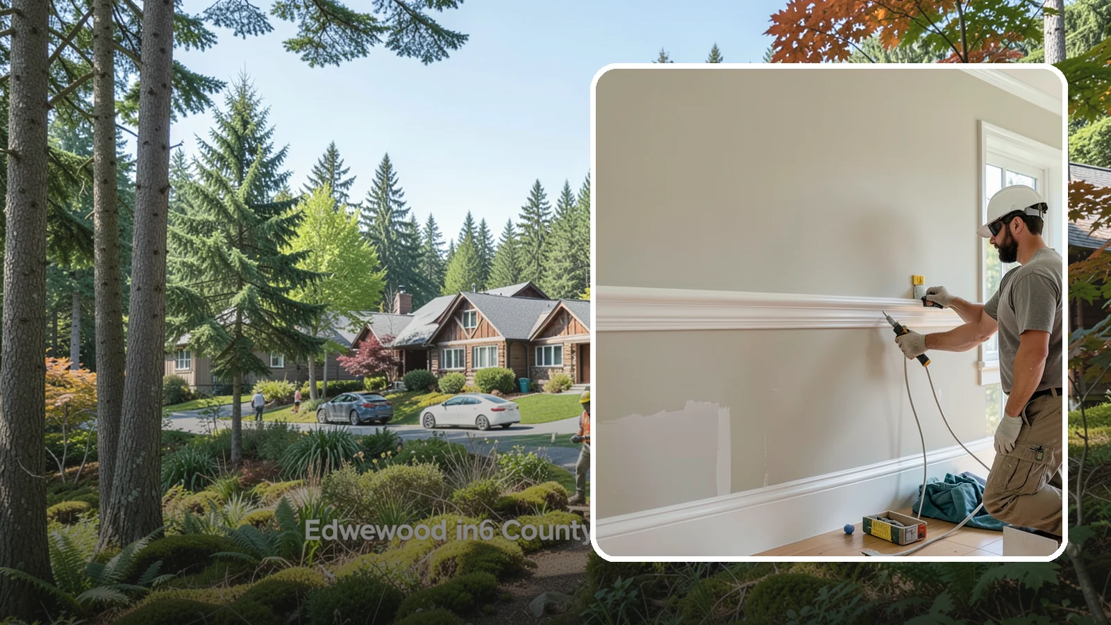 Chair Rail Installation in Edgewood, Pierce County, WA - Classic chair rail installation that adds a refined horizontal accent and protects walls at chair height.