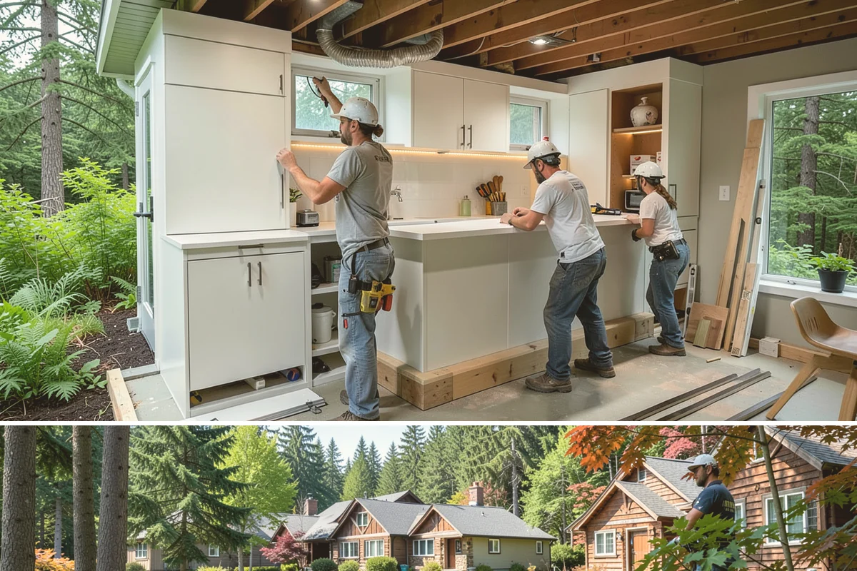 Chair Rail Installation in Edgewood, Pierce County, WA - Chair rail is an indoor accent that installs comfortably in any weather, ideal for brightening rooms during the gray PNW winter.