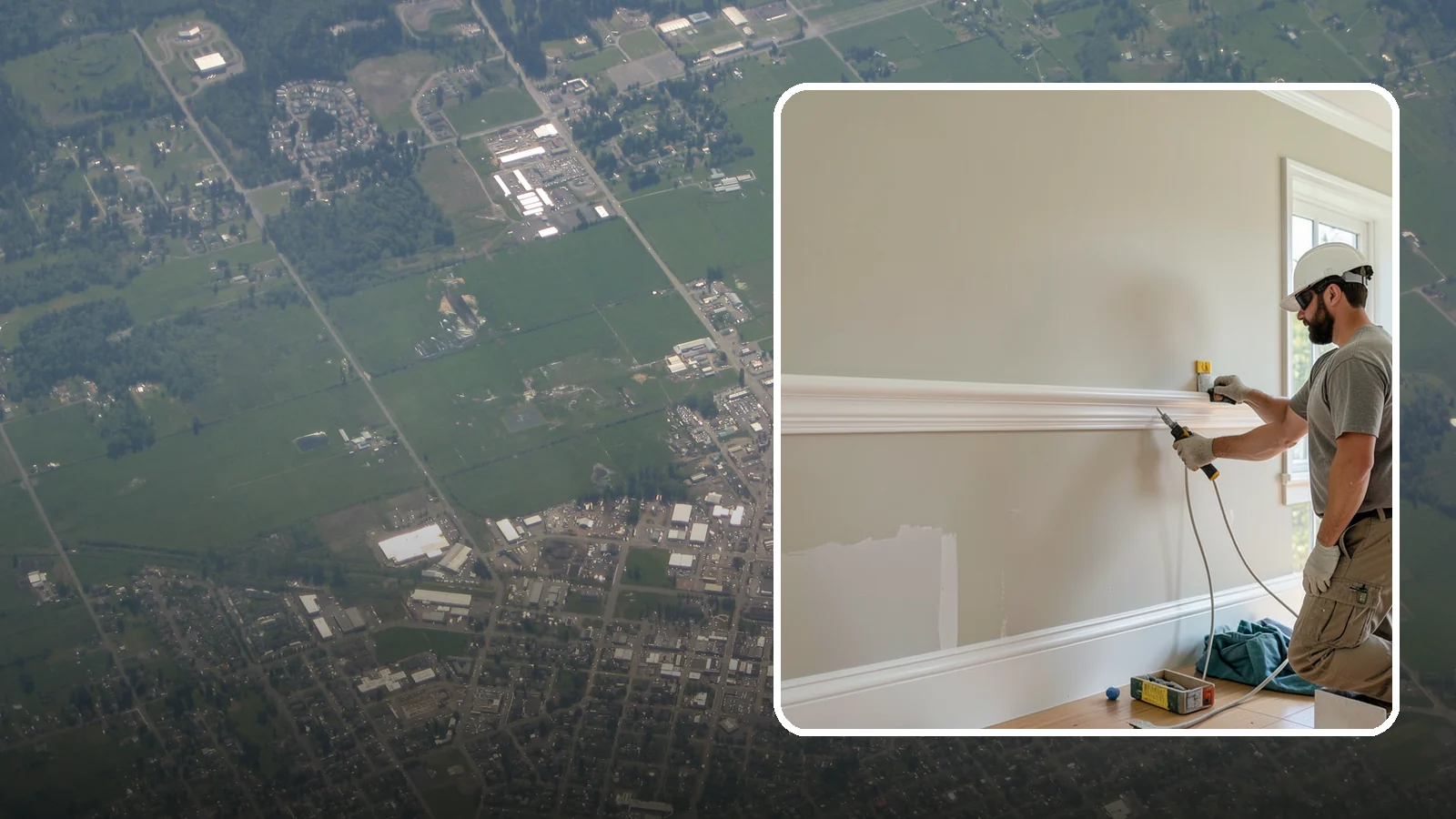 Chair Rail Installation in Enumclaw, King County, WA - Classic chair rail installation that adds a refined horizontal accent and protects walls at chair height.