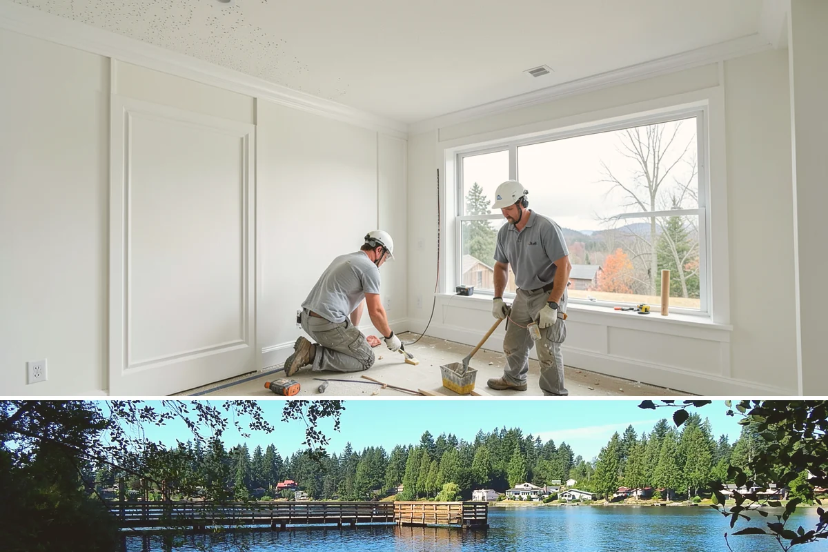 Chair Rail Installation in Federal Way, King County, WA - Chair rail is an indoor accent that installs comfortably in any weather, ideal for brightening rooms during the gray PNW winter.