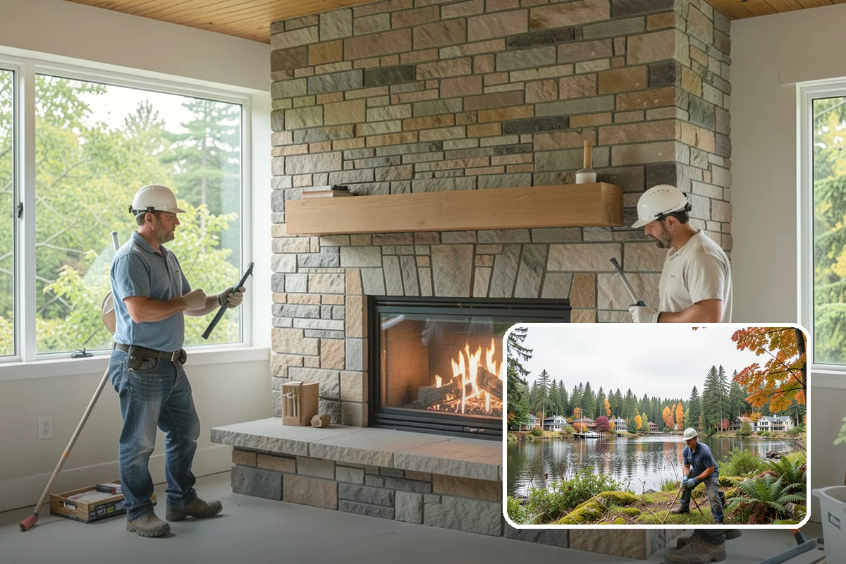 Chair Rail Installation in La Conner, Skagit County, WA - Level, continuous lines around the full room