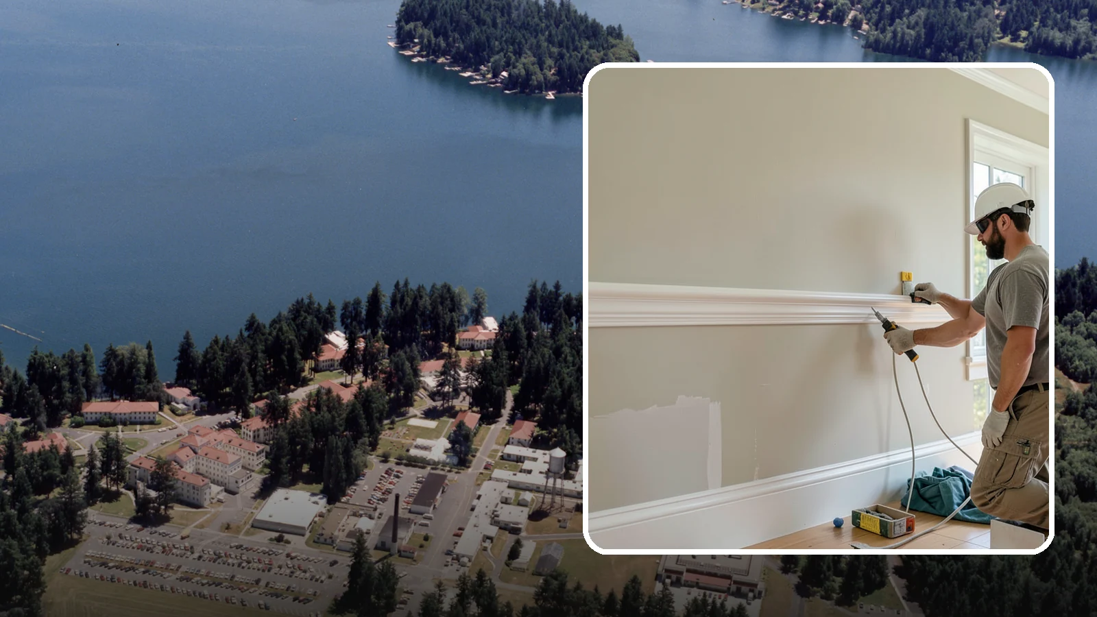 Chair Rail Installation in Lakewood, Pierce County, WA - Classic chair rail installation that adds a refined horizontal accent and protects walls at chair height.