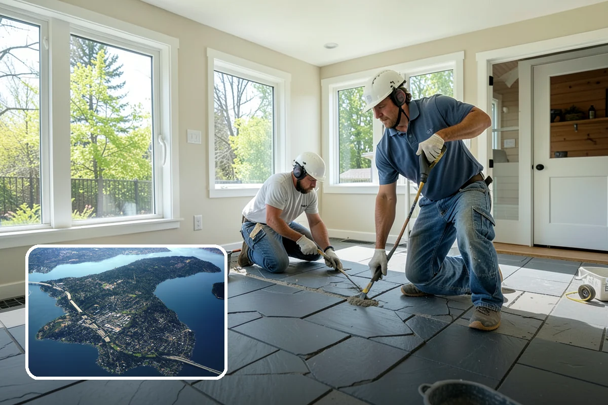 Chair Rail Installation in Mercer Island, King County, WA - Level, continuous lines around the full room