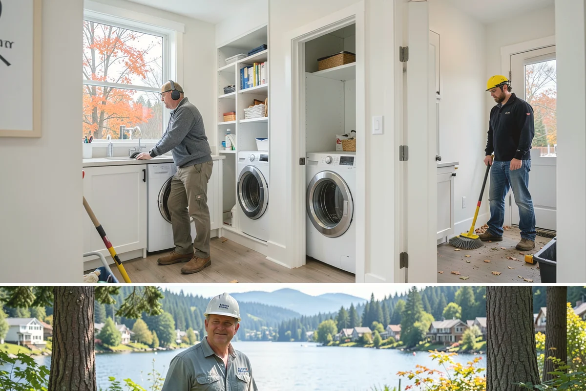 Chair Rail Installation in Milton, King County, WA - Chair rail is an indoor accent that installs comfortably in any weather, ideal for brightening rooms during the gray PNW winter.