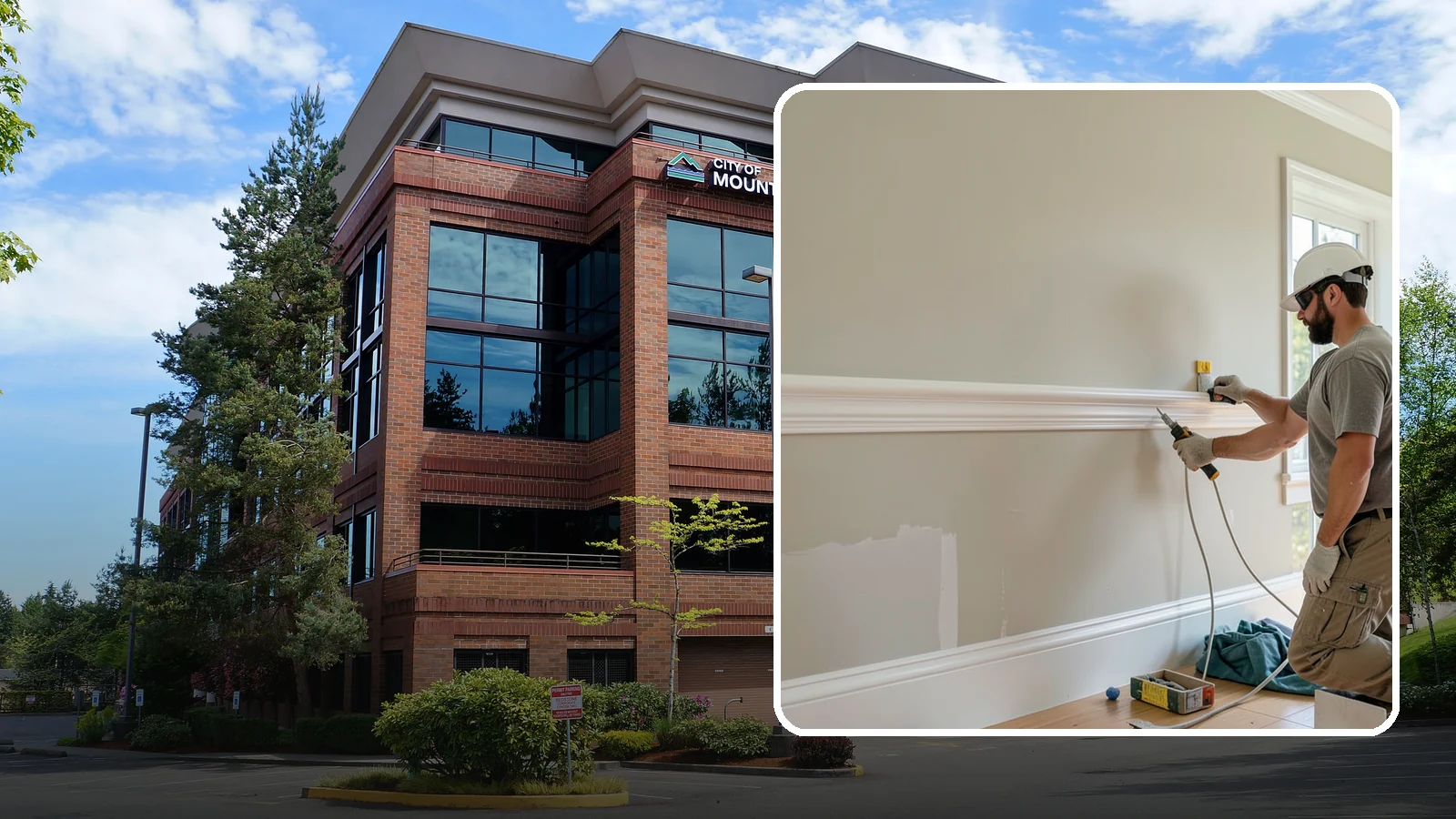 Chair Rail Installation in Mountlake Terrace, Snohomish County, WA - Classic chair rail installation that adds a refined horizontal accent and protects walls at chair height.
