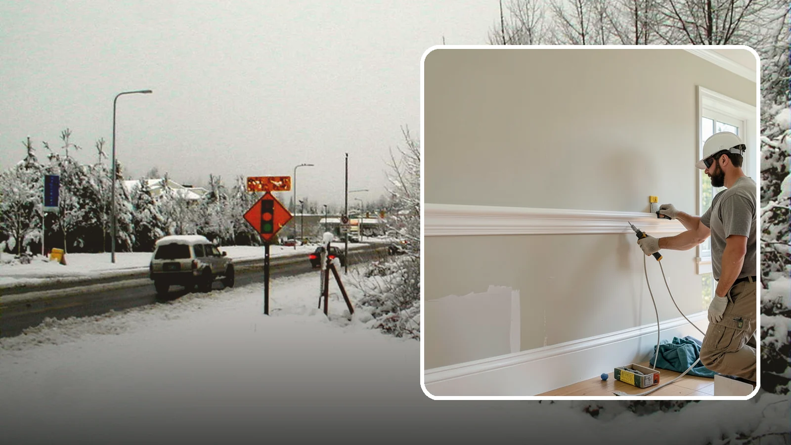 Chair Rail Installation in Newcastle, King County, WA - Classic chair rail installation that adds a refined horizontal accent and protects walls at chair height.