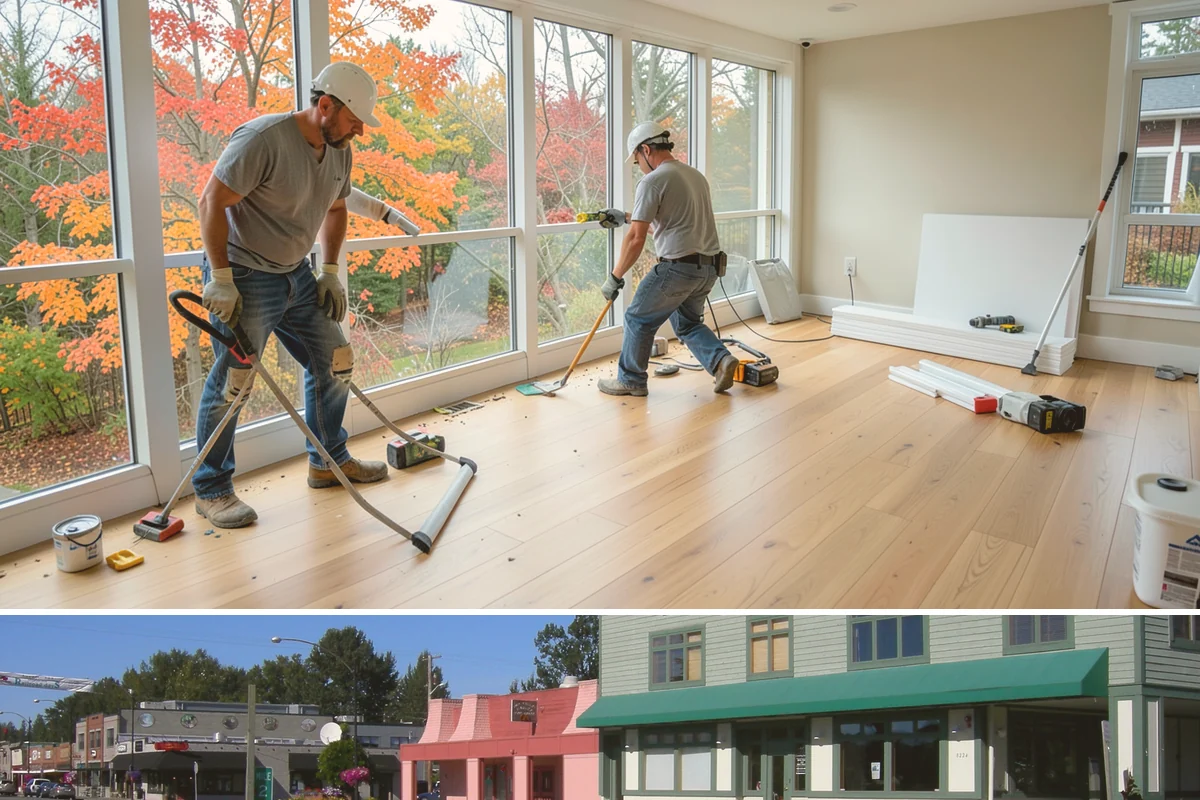Chair Rail Installation in Snoqualmie, King County, WA - Chair rail is an indoor accent that installs comfortably in any weather, ideal for brightening rooms during the gray PNW winter.