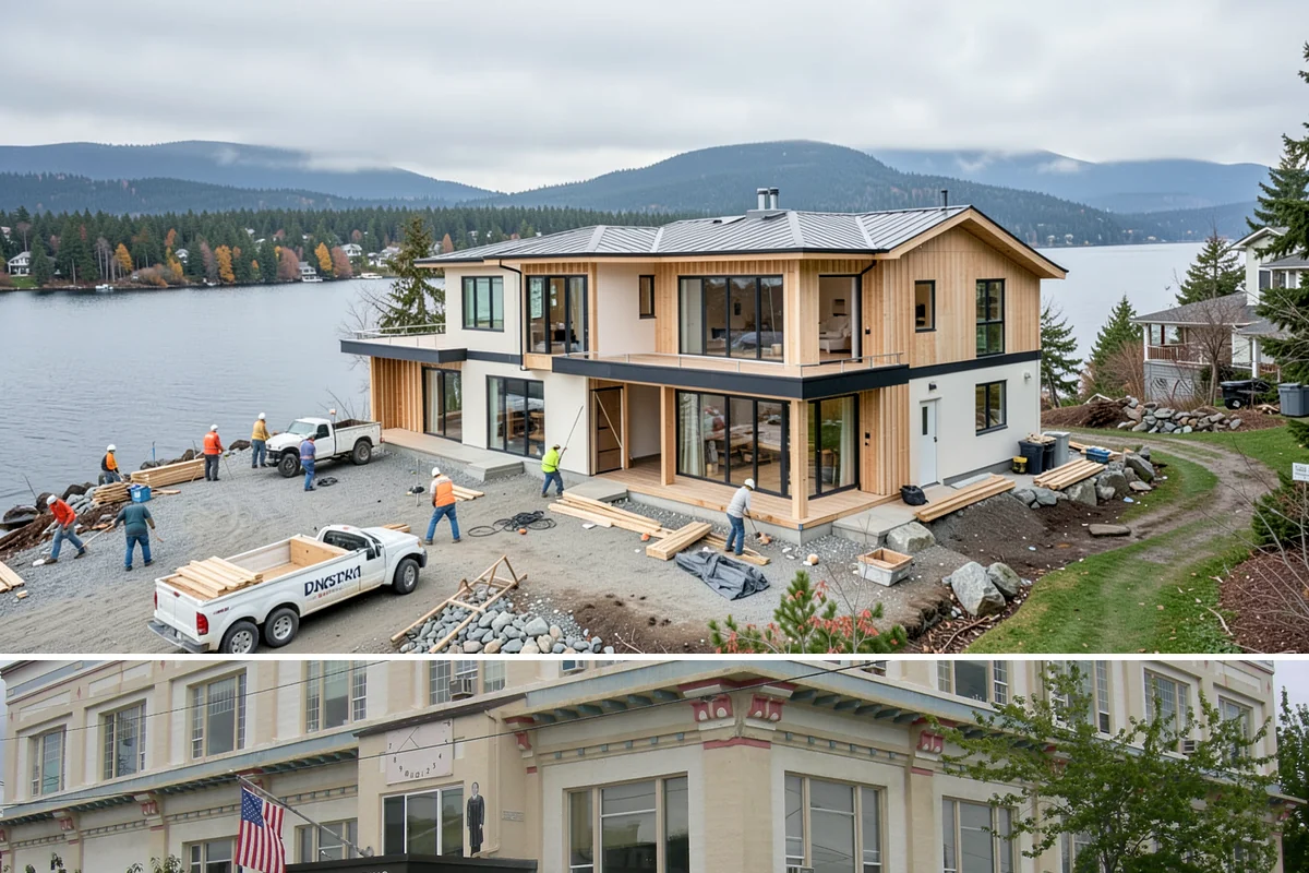 Chimney Construction in Anacortes, Skagit County, WA - Chimney masonry cures best in dry weather, so summer and early fall are the preferred build windows.