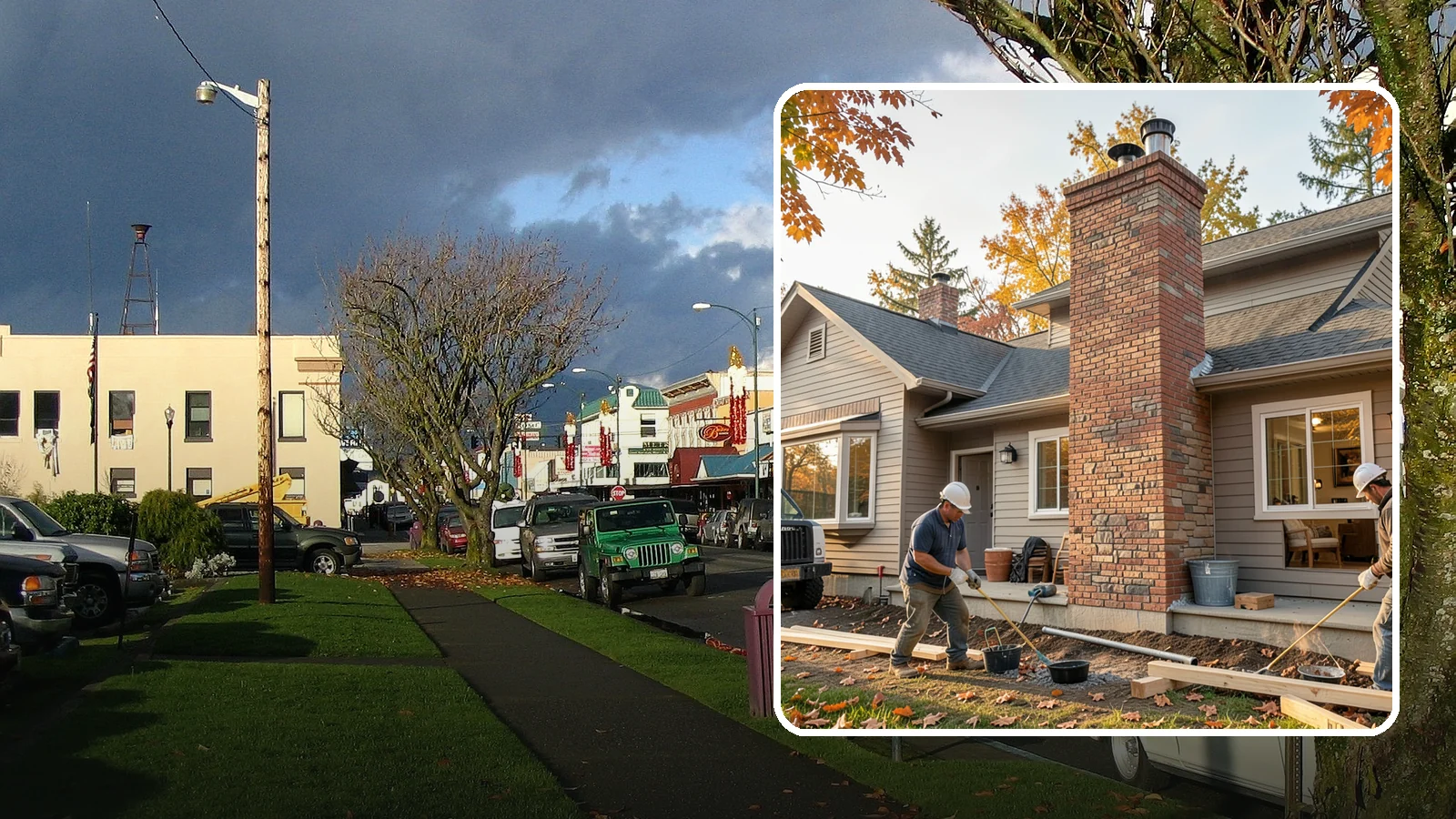 Chimney Construction in Arlington, Snohomish County, WA - Code-compliant chimney construction built to draft properly and shed Northwest rain for the long haul.