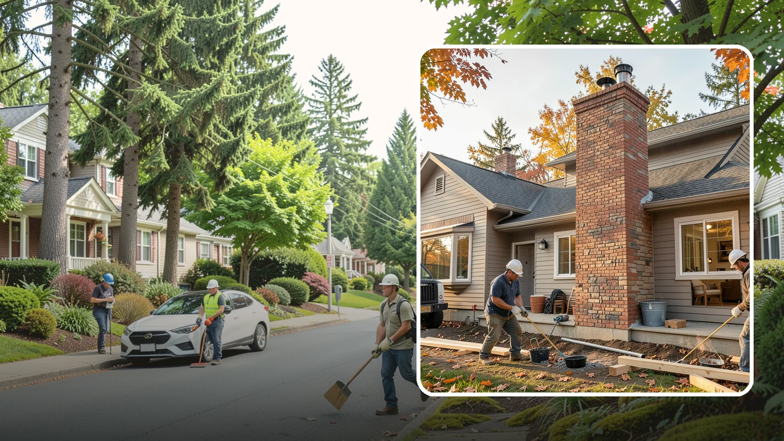 Chimney Construction in Beaux Arts Village, King County, WA - Code-compliant chimney construction built to draft properly and shed Northwest rain for the long haul.