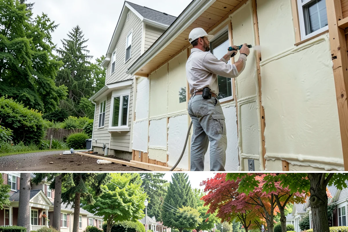 Chimney Construction in Beaux Arts Village, King County, WA - Chimney masonry cures best in dry weather, so summer and early fall are the preferred build windows.