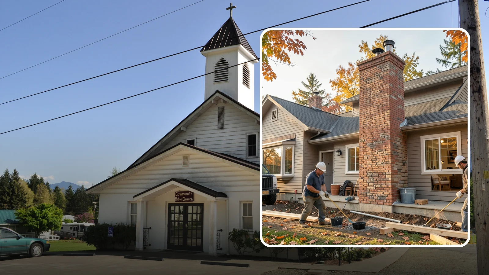Chimney Construction in Concrete, Skagit County, WA - Code-compliant chimney construction built to draft properly and shed Northwest rain for the long haul.